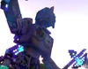 An Iron Golem Warrior menacingly roars in 
