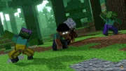 Herobrine's Zombie Villager kills a Villager Scout.