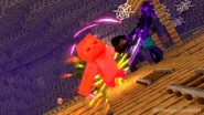 Sledgehammer Herobrine using zombies like cannonballs
