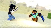 Clow fighting Herobrine ChangShen_PN