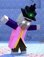 The Witch wearing a pink robe