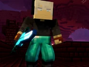 Saikas_Colutte wielding the Blue Flame Sword