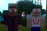 Boop and MrFudgeMonkeyz encountering Alex in the Swamp on Annoying Villagers 45