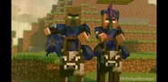 The unidentified Villager Knight with another Red Villager Knight