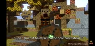 The Wandering Trader's Llama yelling