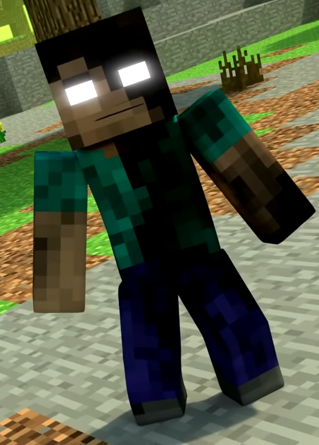 Corrupted Herobrine, Minecraft Skin