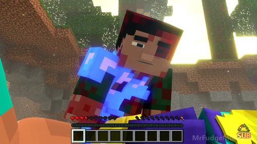 Chris saves Steve from the Gold Plated Zombie