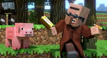 Jev talking to a pig and cow