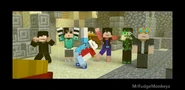 The Resistance's Squad 5 in a filmographic scene with other players