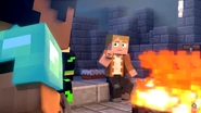 Greg introducing the Villager mask to the Grave and the Resistance