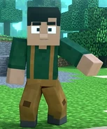 Chris talking to Notch in his mind in Annoying Villagers 22