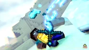 Woopie the Sword sacrificing himself to protect Steve