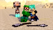 Xx_ThunderClaw_xX with Ninjagojosh and TaupeDude screaming