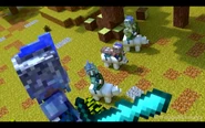 Villager Knights mounted on polar bears