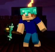 The Diamond Mace being wielded by Enderz