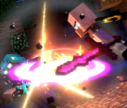 BoopNotch landing a hit on Armored Herobrine