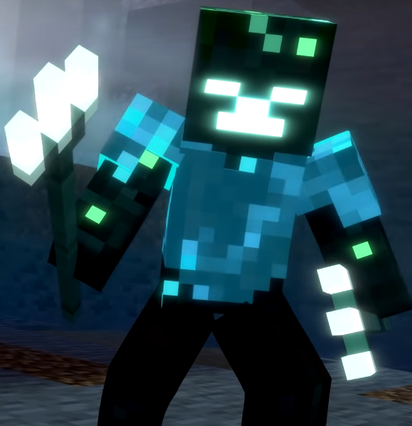 Blue among us character minecraft skin,blue demon annoying villagers wiki