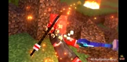 Jimmy being slayed by a Red Iron Golem Warrior
