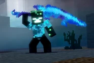 Blue Demon wielding the Legendary Sword