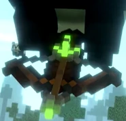 A crossbow being wielded by The Panda Captain