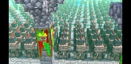 A battalion of Red Villager Knights with Red Iron Golem Warriors