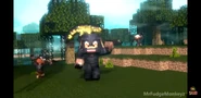 The Netherite Piglin General using the Great Netherite Axe