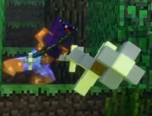 BingoBear fires arrows at the scouts