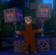 The Mighty Llama Spirit with the hammers in Annoying Villagers 32