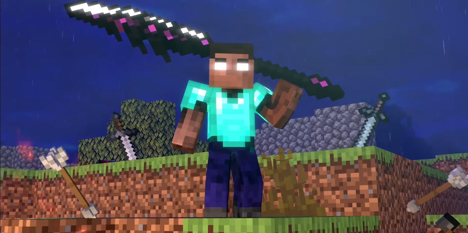 Dark Plated Herobrine | Annoying Villagers Wiki | Fandom