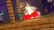 BBQ Sauce scoring a kill on a zombie