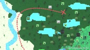 The Desert, seen on the left, in a map of the Swamp