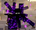 Swordsman Herobrine covered in Crying Obsidian