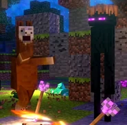 Steve the Llama and Eddie the Enderman