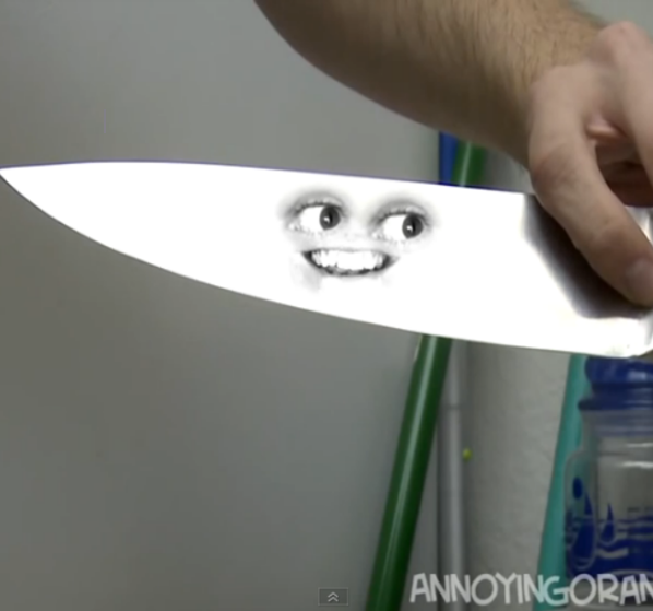 annoying orange hey apple knife