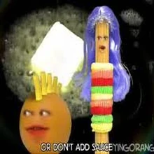 Annoying orange poker face mask