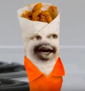 Agent Burrito's "escaped convict" disguise.