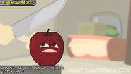 Apple knife death animated