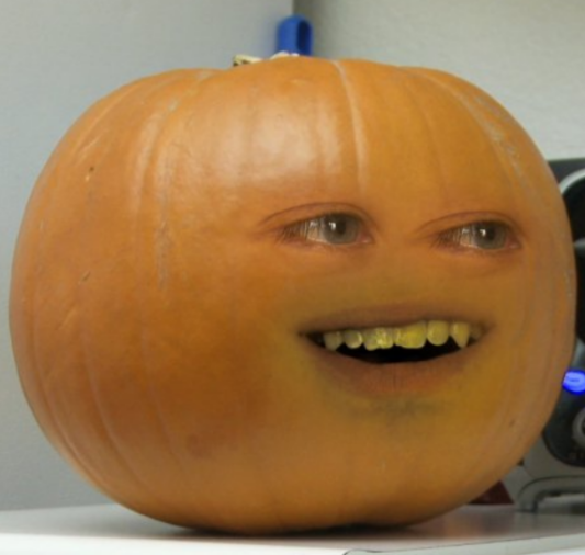 HAHAHAHAHAHAHAHA!  Annoying orange, Pumkin, Orange