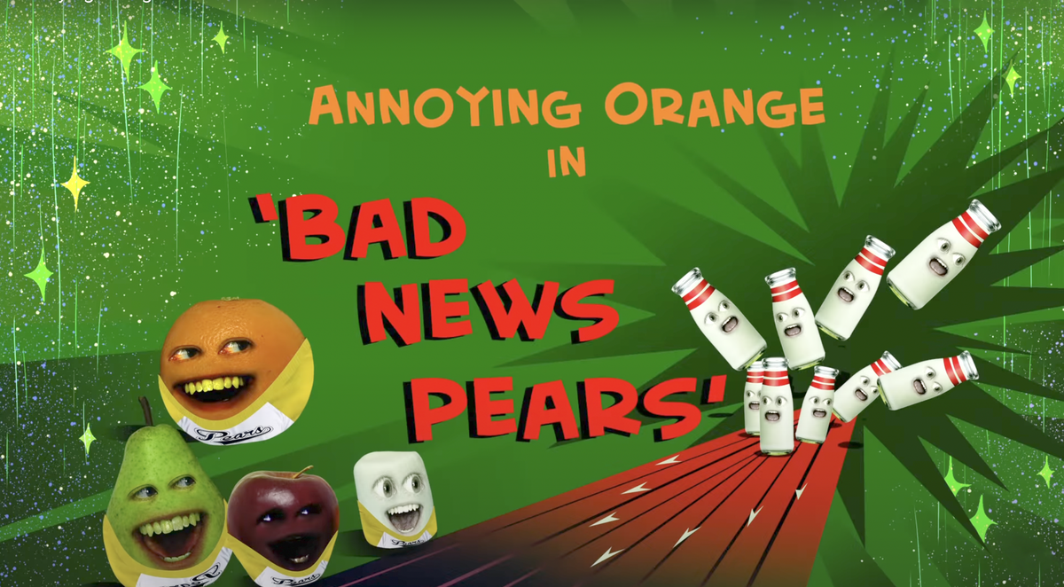 Annoying Orange Hfa Bad News Pears Annoying Orange Wiki Fandom