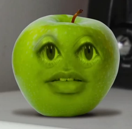 annoying orange green apple