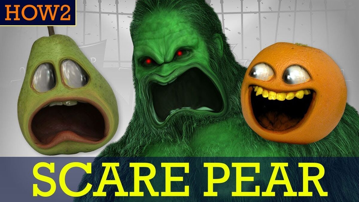 Annoying Orange HOW2 How to Scare Pear! Annoying Orange Wiki Fandom