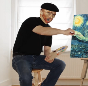 Orange van gogh shop