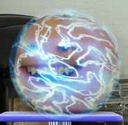 Orange being cloned by Dr. Bananas' Cloning Ray.