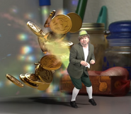 Liam farting gold coins