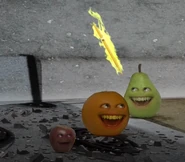 The Kitchen Crew Laughing At The Grapefruit Toothpick