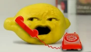 Grandpa Lemon using the phone
