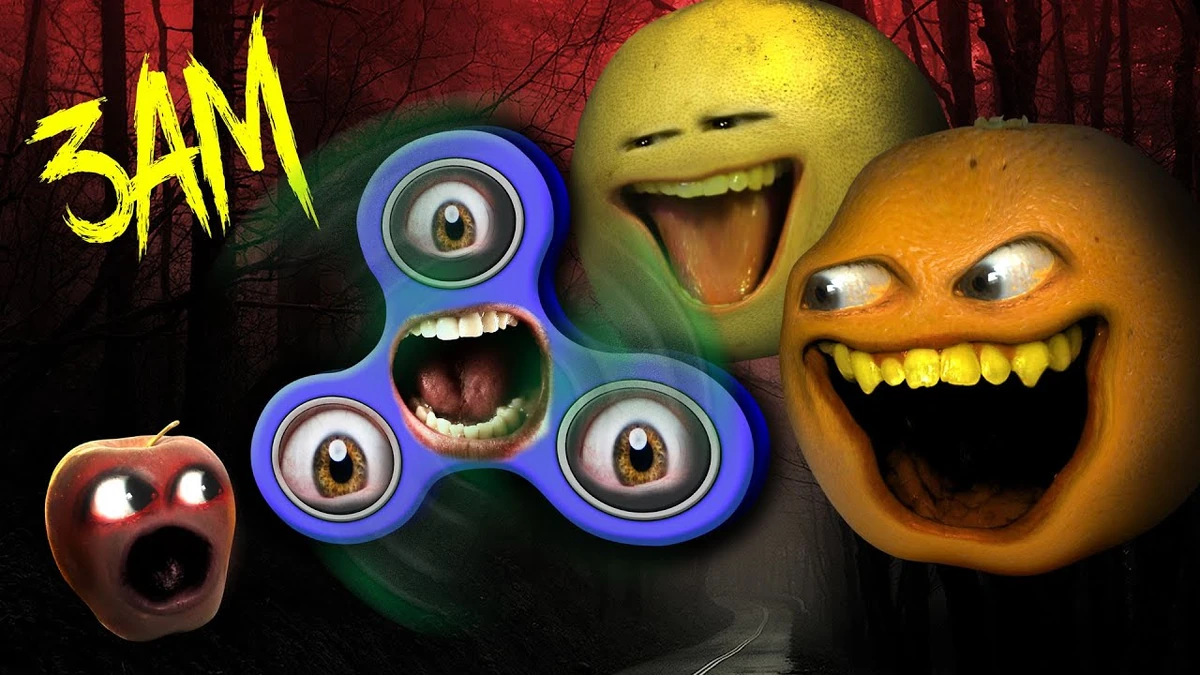 Annoying Orange Fidget Spinner at 3am Challenge! Annoying Orange Wiki Fandom