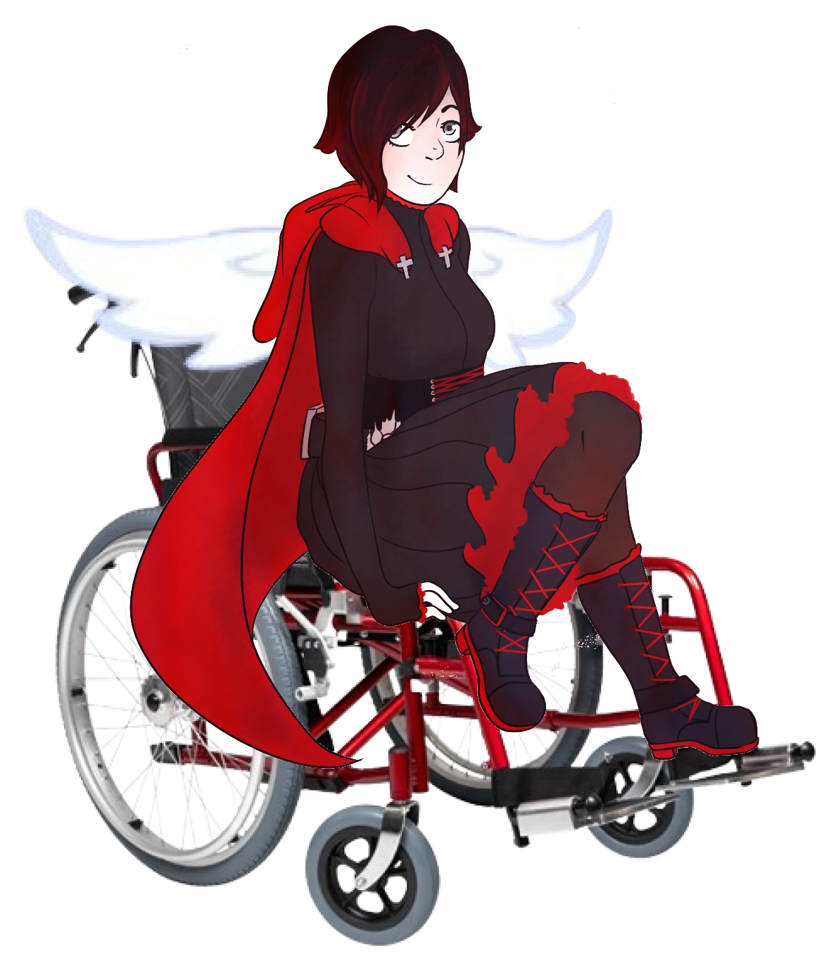 Ruby Rose HD Wallpaper - RWBY Anime Artwork by AssassinWarrior, image size:1188x1362