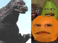 Annoying Orange Meets Godzilla