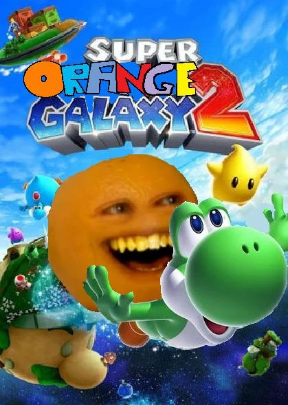 super orange galaxy   this game is   spoof of super mario galaxy